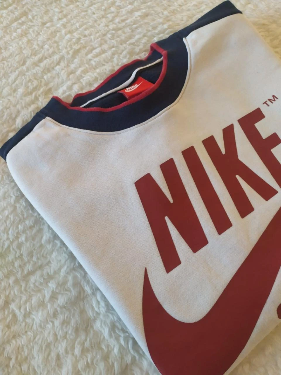 Nike Y2K Fleece Oversized Logo T-Shirt White M – photo 5